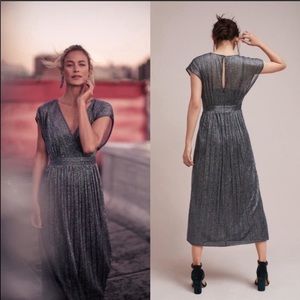 Anthropologie Moulinette Soeurs Metallic Dress